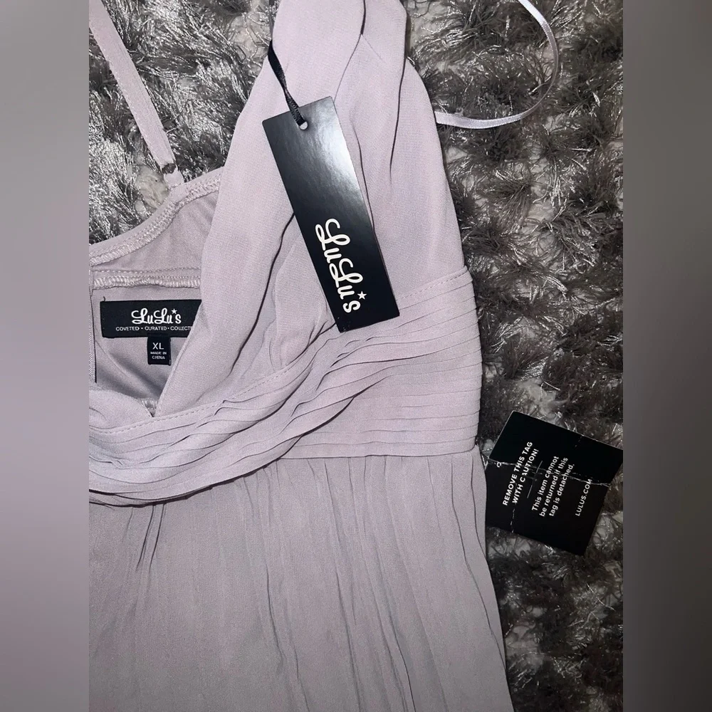 Lulu's Soft Gray Maxi Dress - Picture 5 of 9